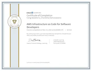 AWS Infrastructure as Code Certificate