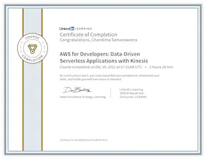 AWS Kinesis Certificate