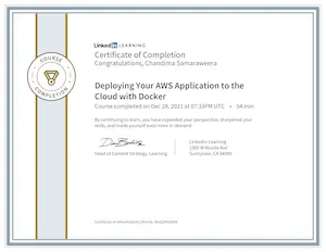 AWS Docker Deployment Certificate