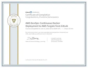 AWS DevOps GitLab Certificate